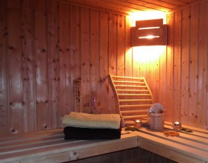 Ambiente einer Sauna